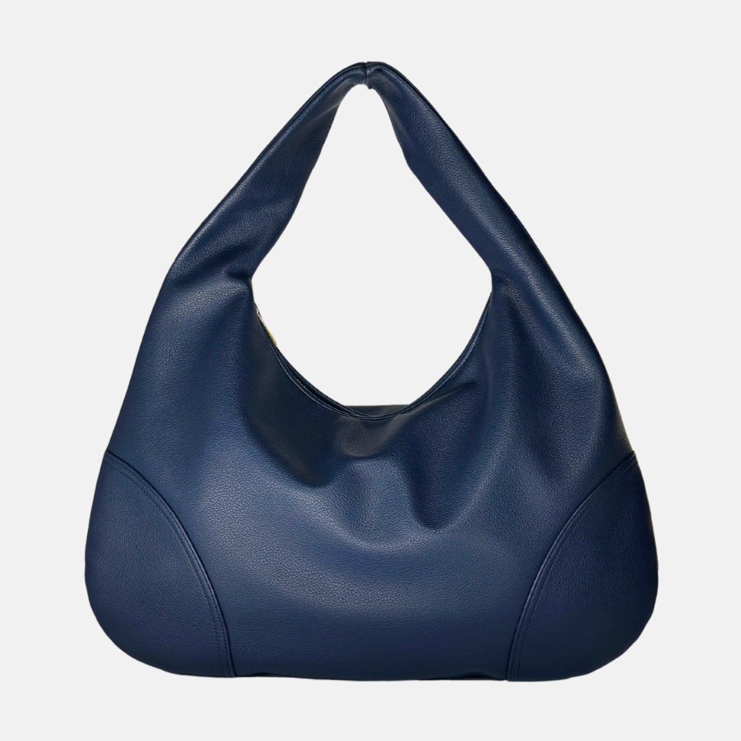navy blue slouch shoulder bag
