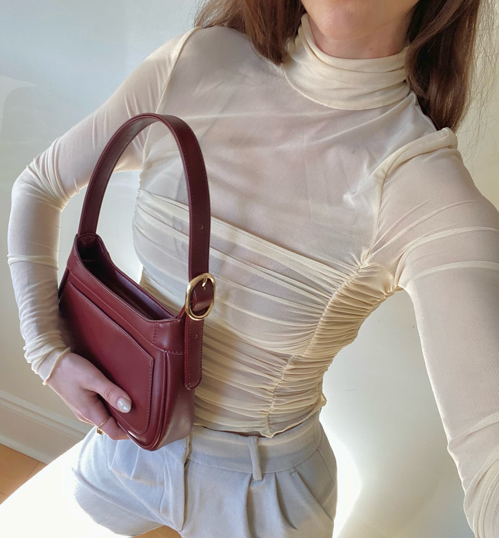 Shoulder Bag for Women in Dark Brown: Sophie